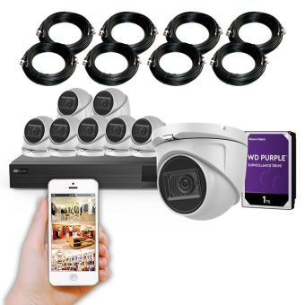 kit 8 cámaras de seguridad
